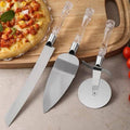 Cuchillo Para Torta, Espátula Y Rodillo Pizzero
