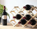 Estante plegable para botellas