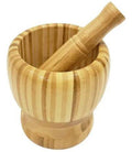 Mortero de madera con pilón