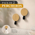 Medidas: 10.5 × 12.7 × 49 cm Pack de 2 percheros