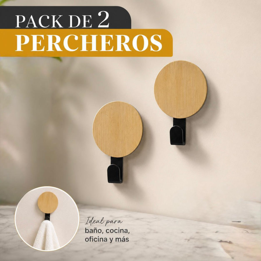 Medidas: 10.5 × 12.7 × 49 cm Pack de 2 percheros