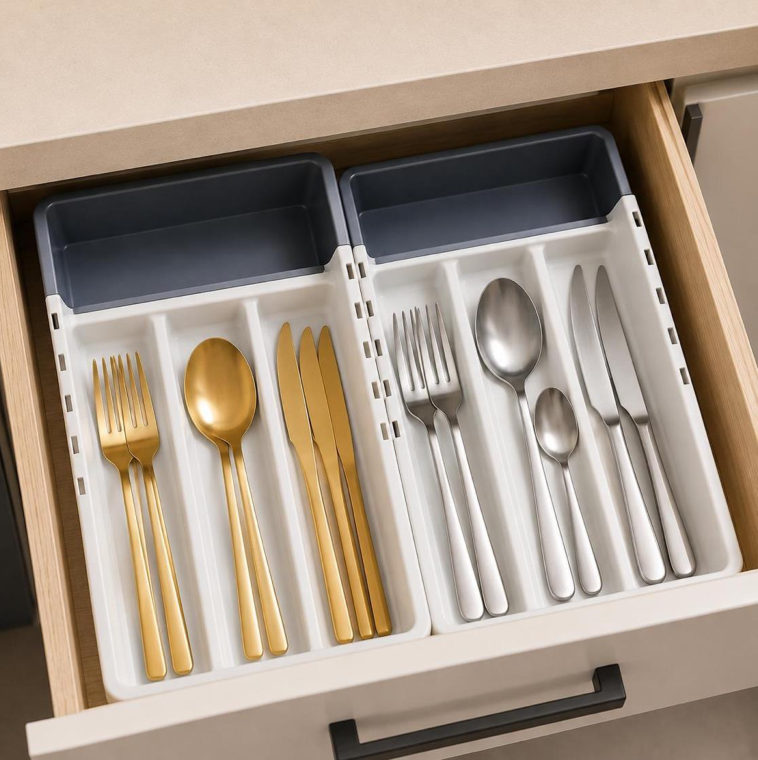Organizador de Cubiertos Ajustable