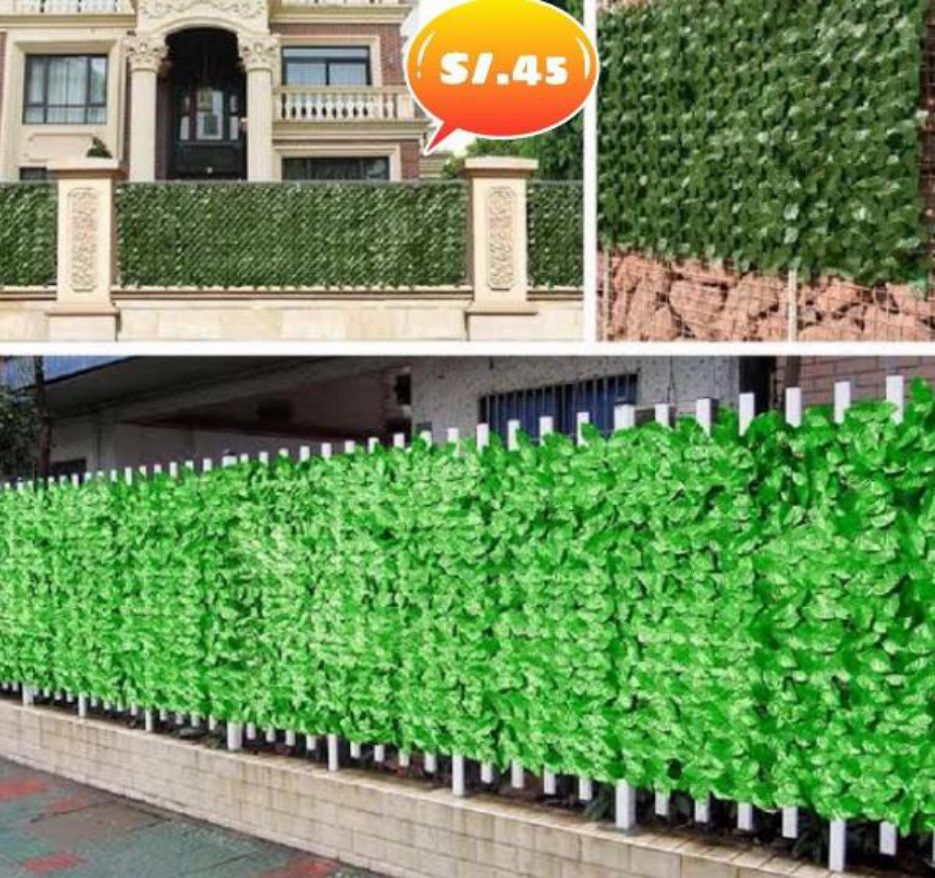 Pared artificial de hojas de 3mtsx1mt
