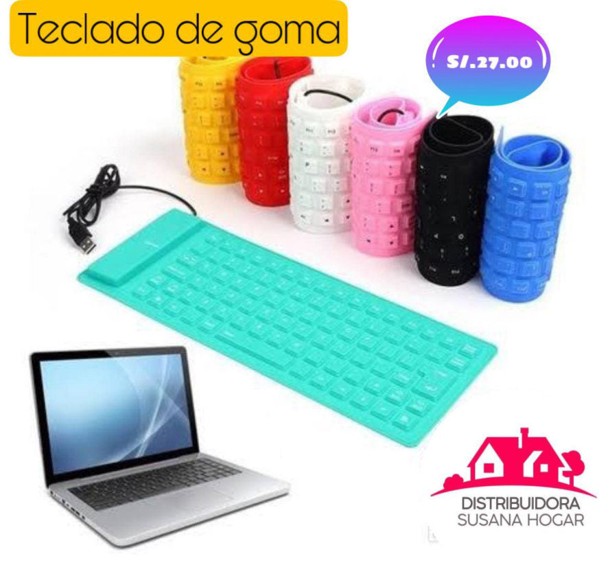 Teclado de goma