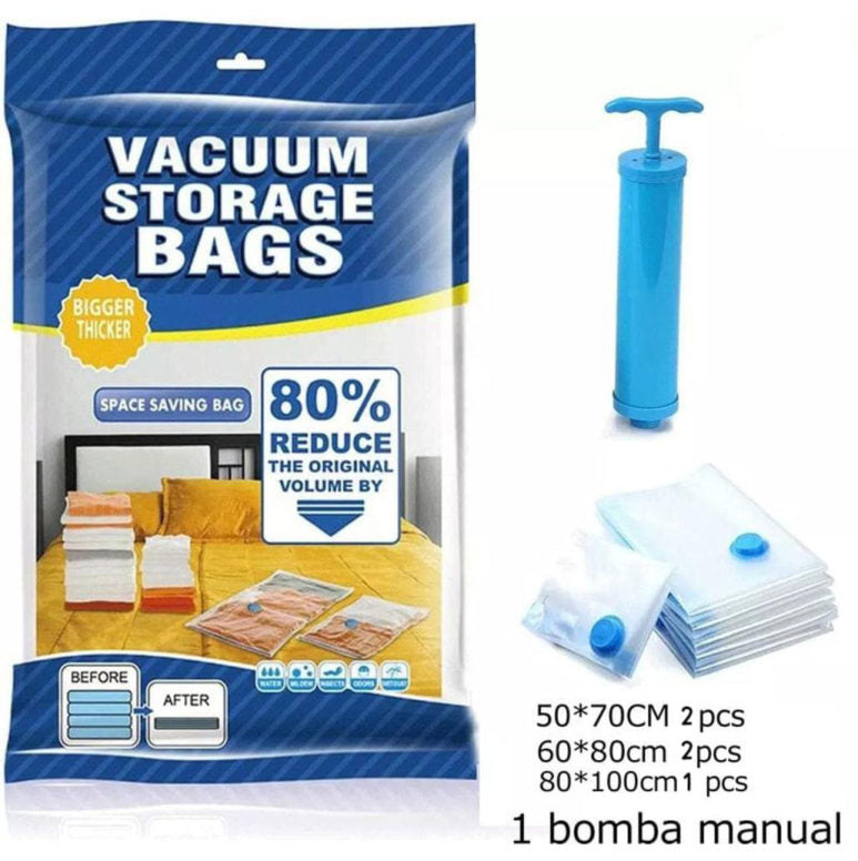 Pack de 5 bolsas al vacío + Succionador