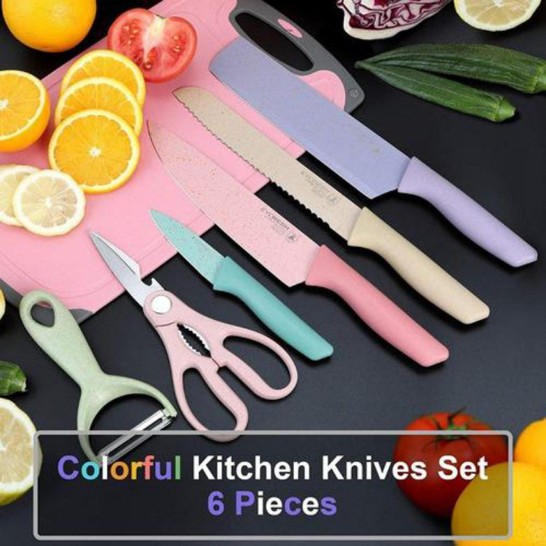 Juego de cuchillos de colores