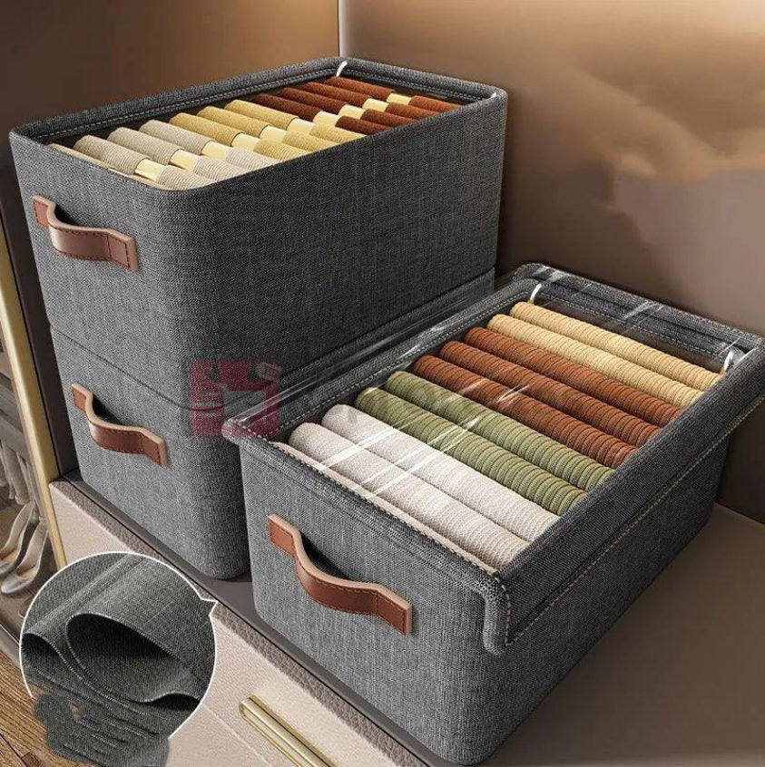 Organizador con tapa transparente