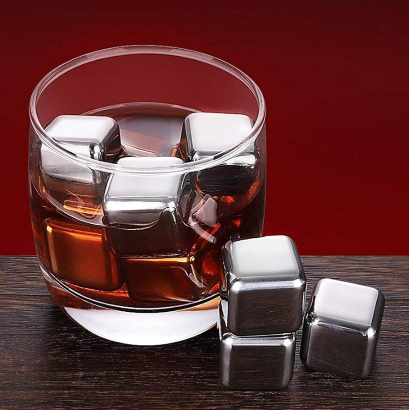 6 Cubos de Acero Inoxidable