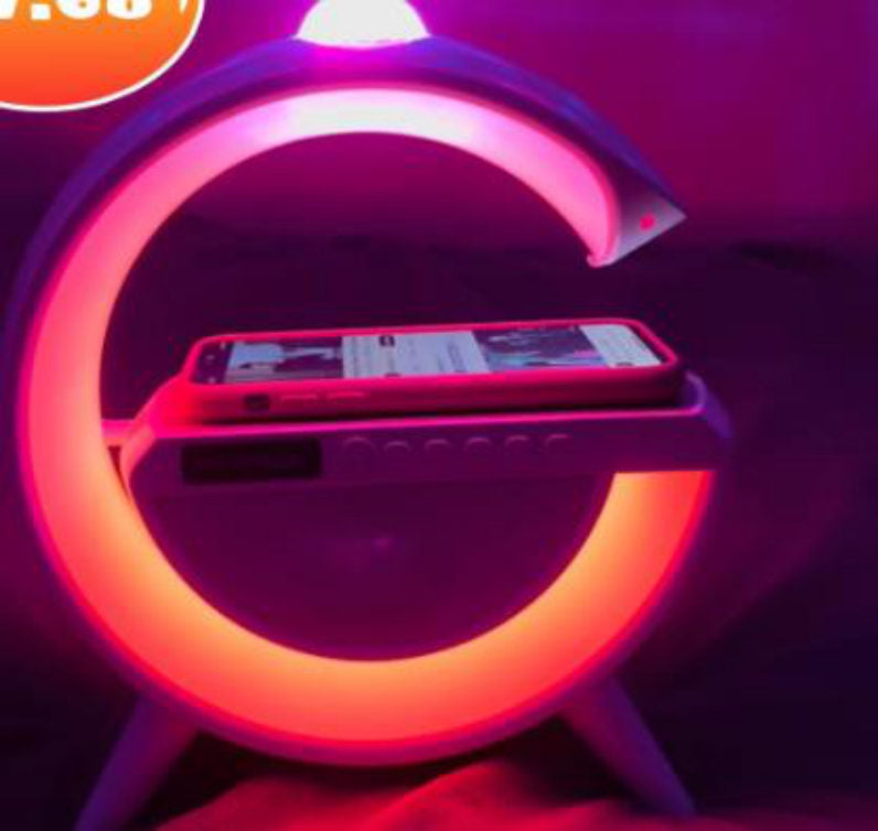 Parlante Cargador Inalámbrico con proyector G 5 en 1 Rainbow Light
