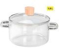 Olla de vidrio resistente al fuego