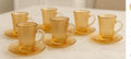 Juego de 6 tazas de 105ml con plato