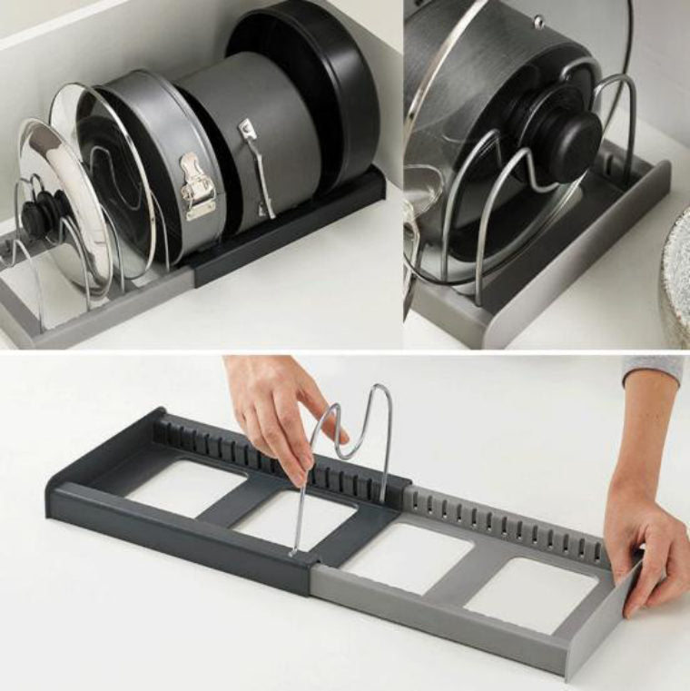 Soporte de tapas expandible
