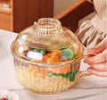 Bowl de vidrio con tapa