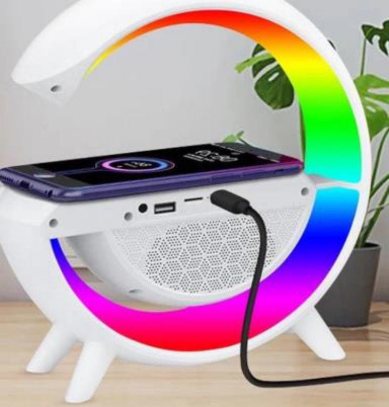 Parlante Cargador Inalámbrico G 4 en 1 Rainbow Light
