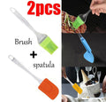 Brocha y espátula de silicona
