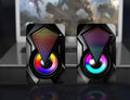 PARLANTES GAMER LUCES D450 RGB
