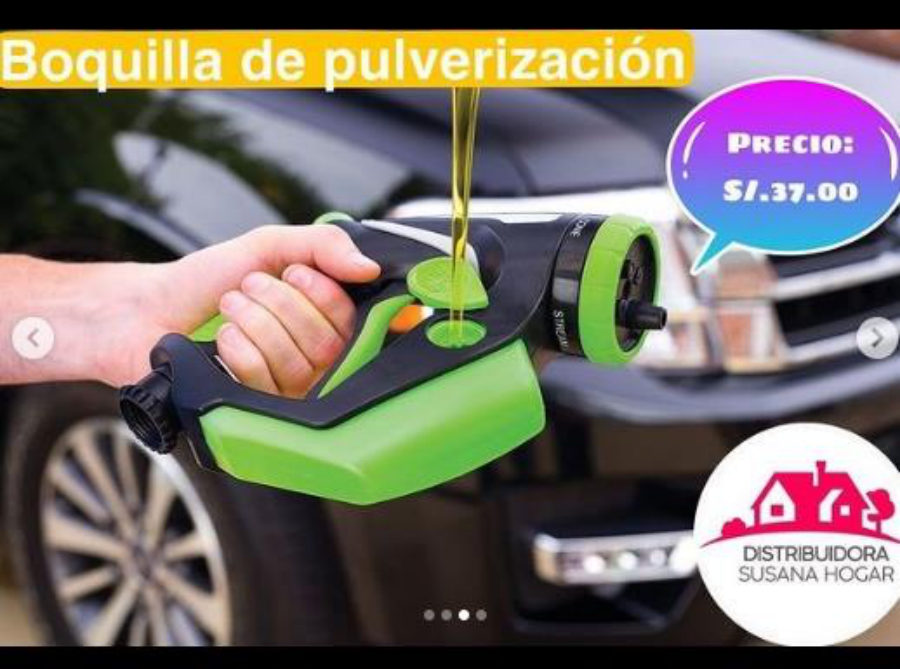 Boquillla de pulverización con dispensador de jabón