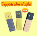 Estuché para cubiertos, cepillos y pasta dental