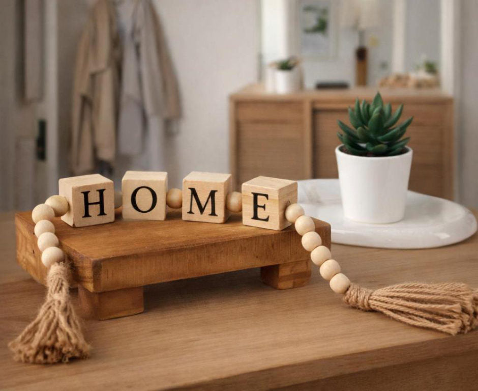 Letrero HOME decorativo