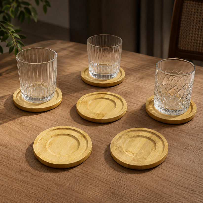 Posavasos de bambú