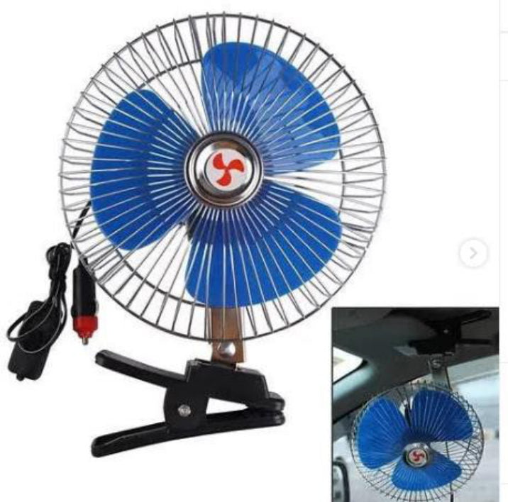 VENTILADOR PARA CARRO, 12 VOLTIOS, 6 PULGADAS