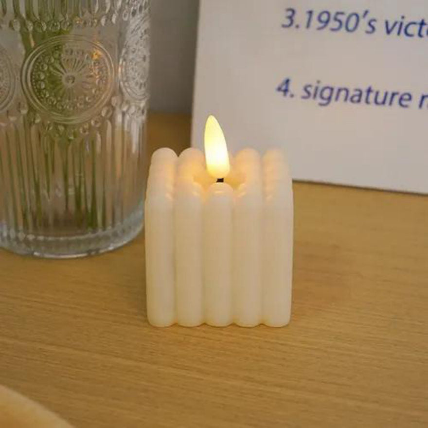 Vela con luces