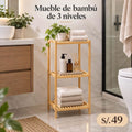 Mueble de bambú 3 niveles