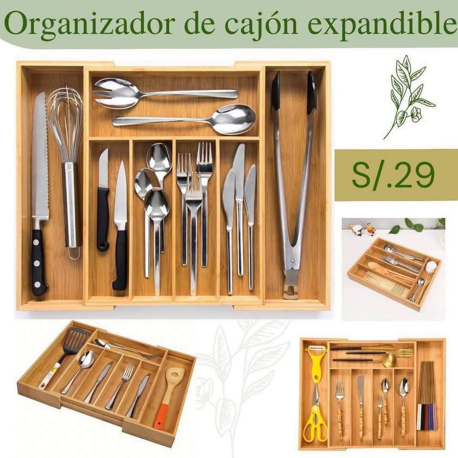 Organizador de cajon extendible