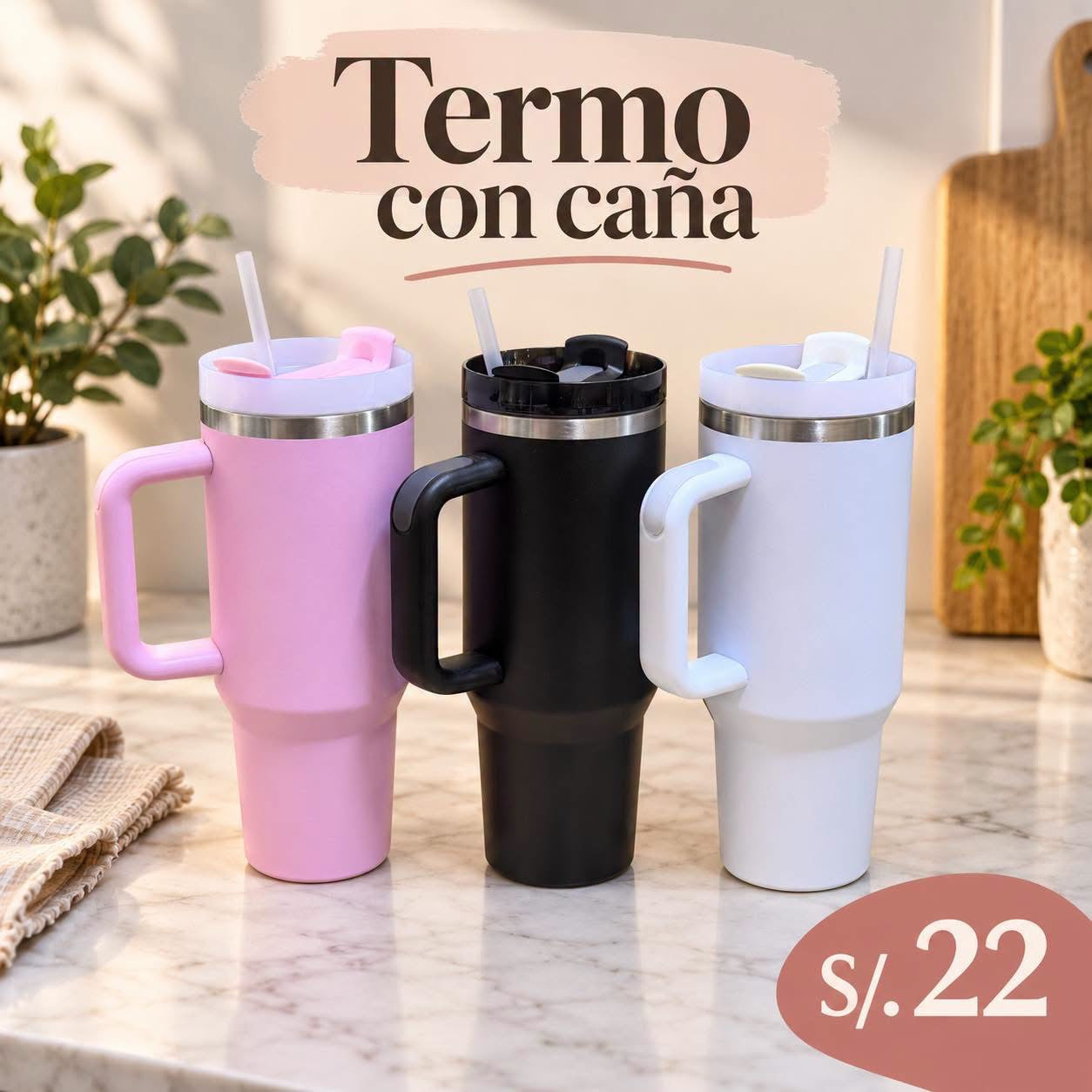 Termo con caña