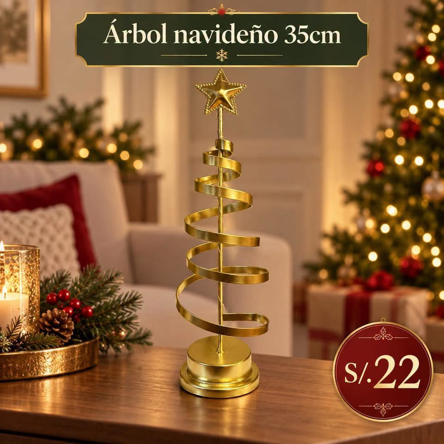 Árbol navideño de metal