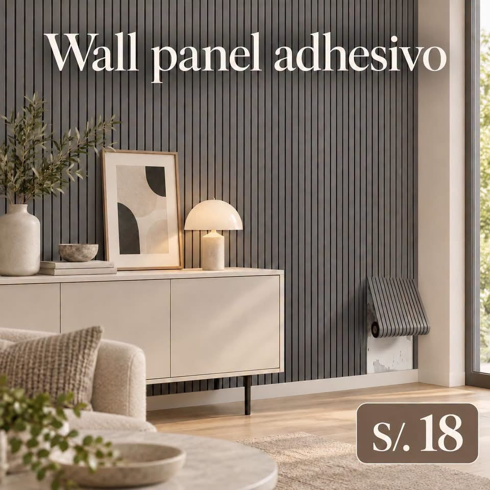 Wall panel adhesivo