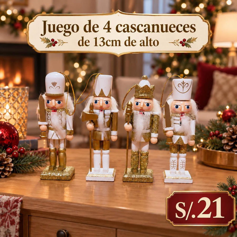 Pack de 4 Cascanuez de madera
