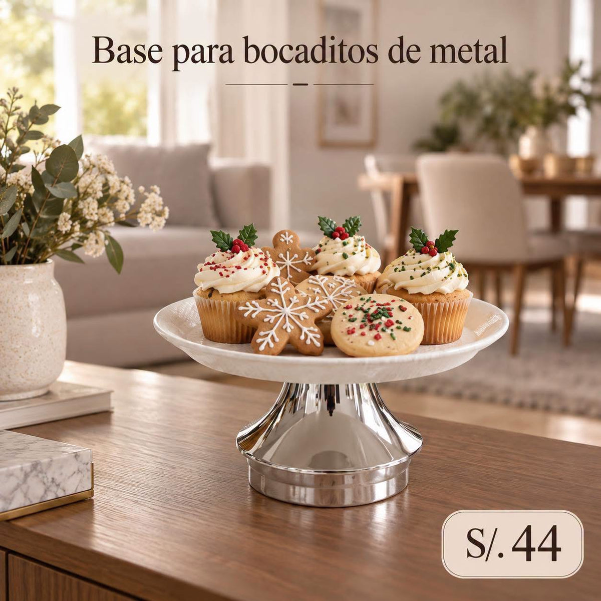 Base para bocaditos de metal