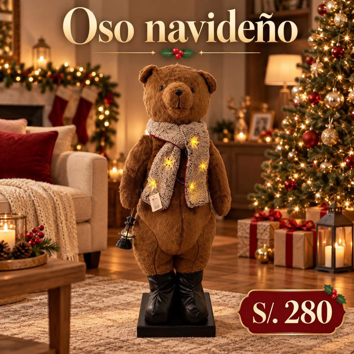 Oso navideño