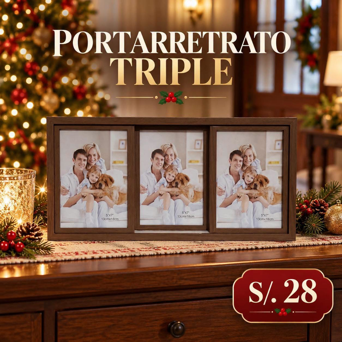 PORTARRETRATO TRIPLE