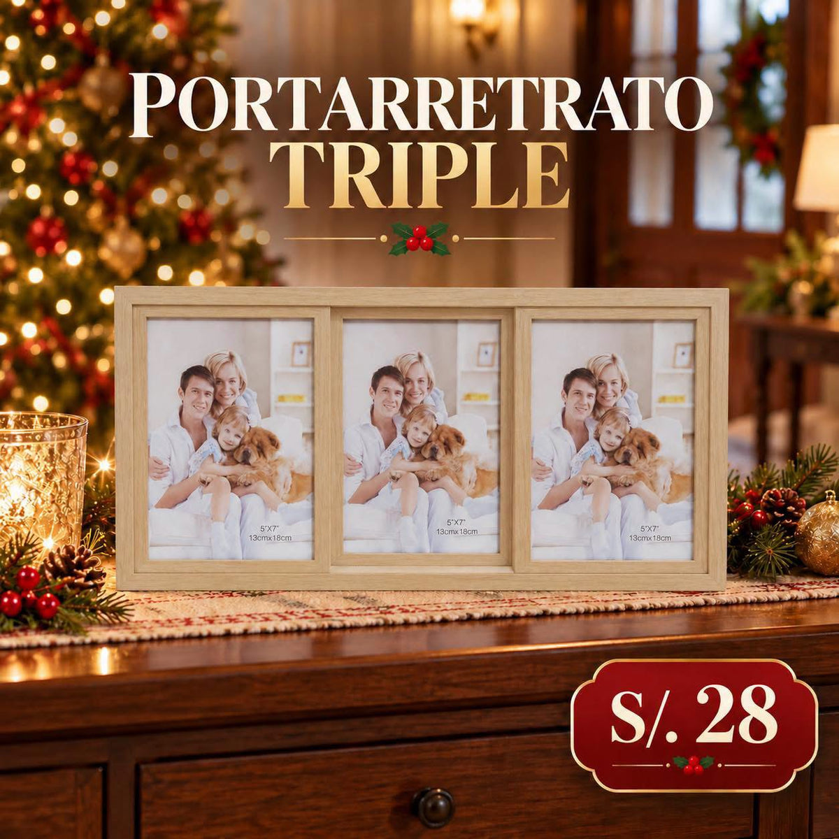 PORTARRETRATO TRIPLE