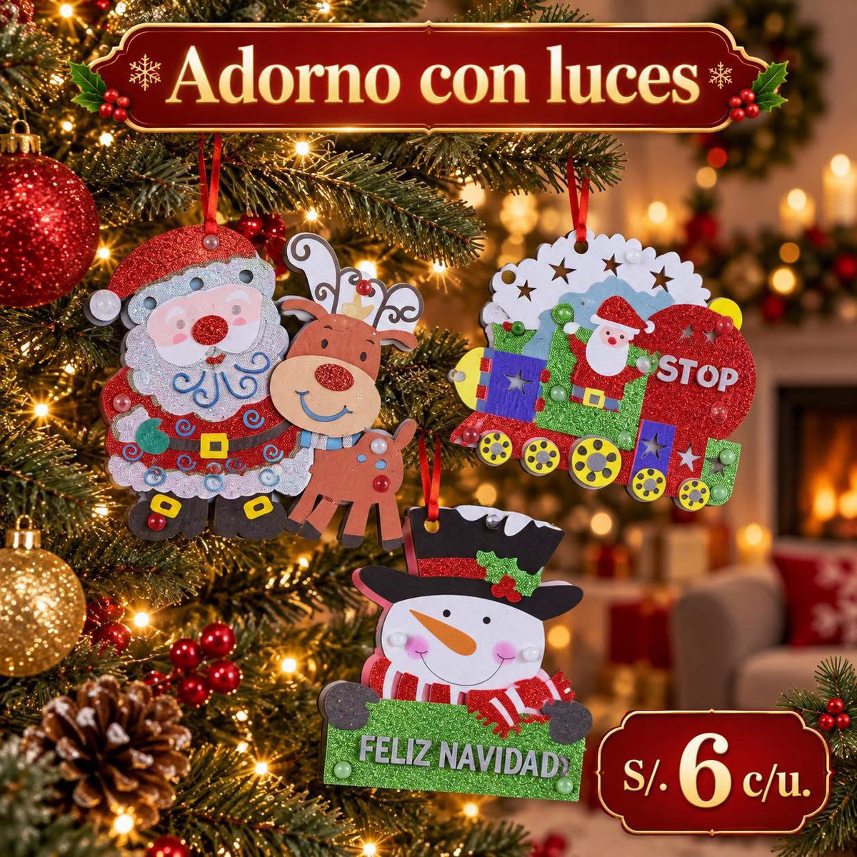 Adorno con luces