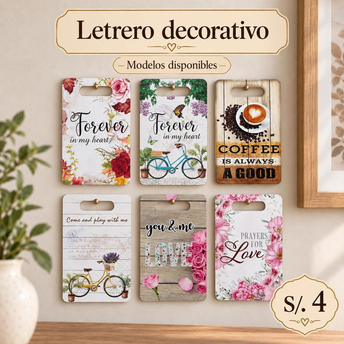 Letrero decorativo