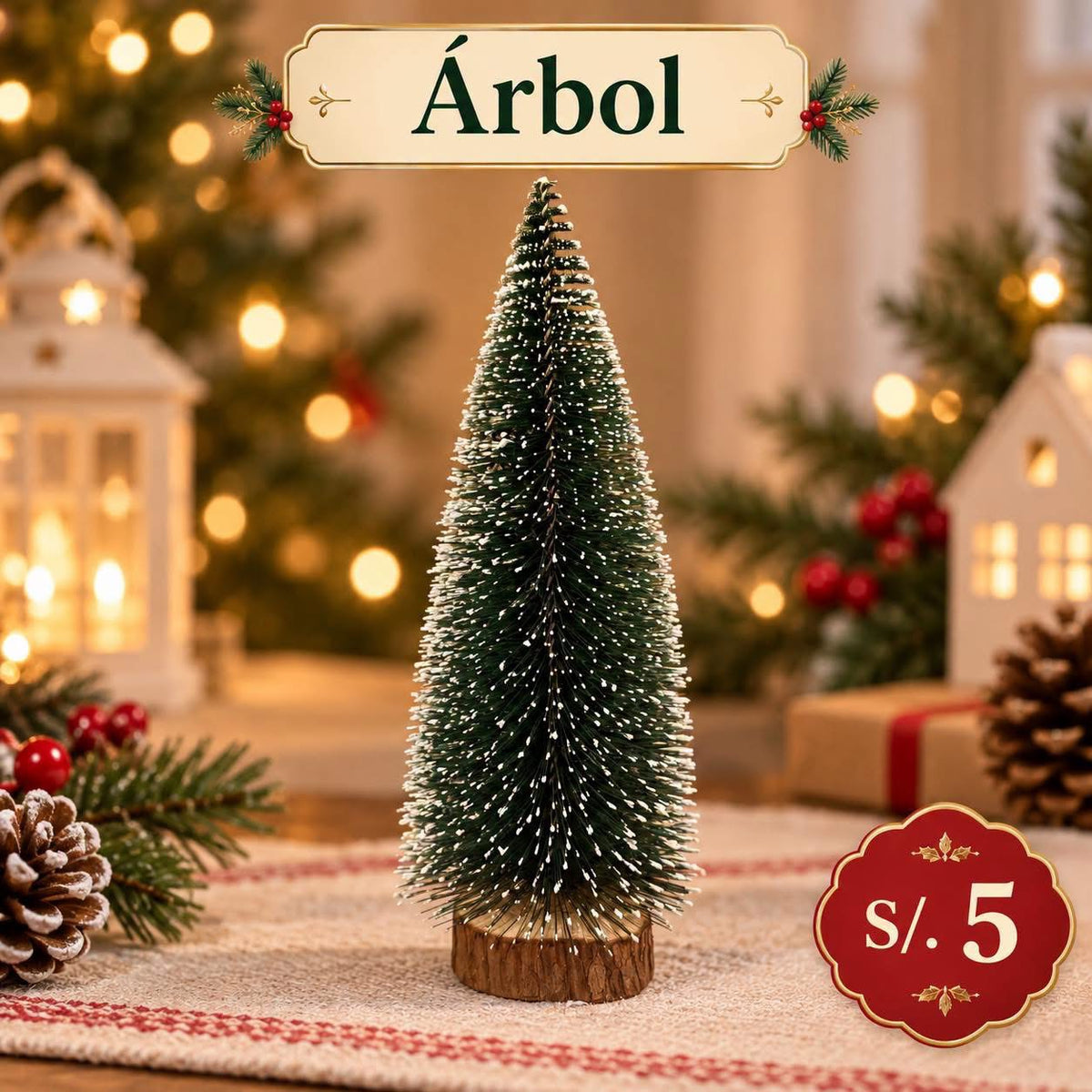 Árbol decorativo de 27 cm