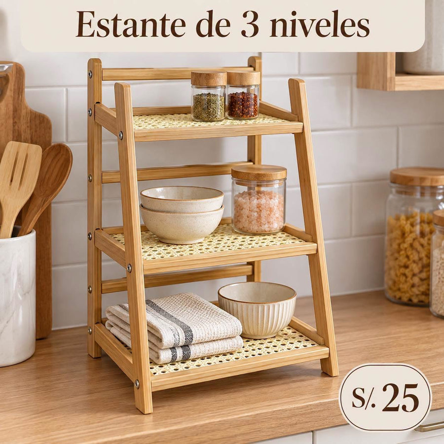 ESTANTE DE 3 NIVELES
