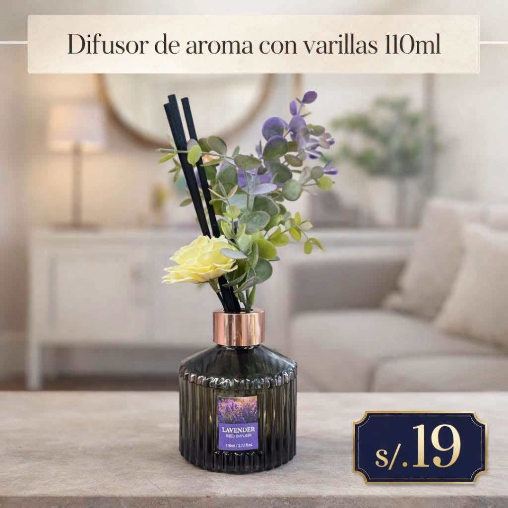Difusor de aroma con  varillas 110ml