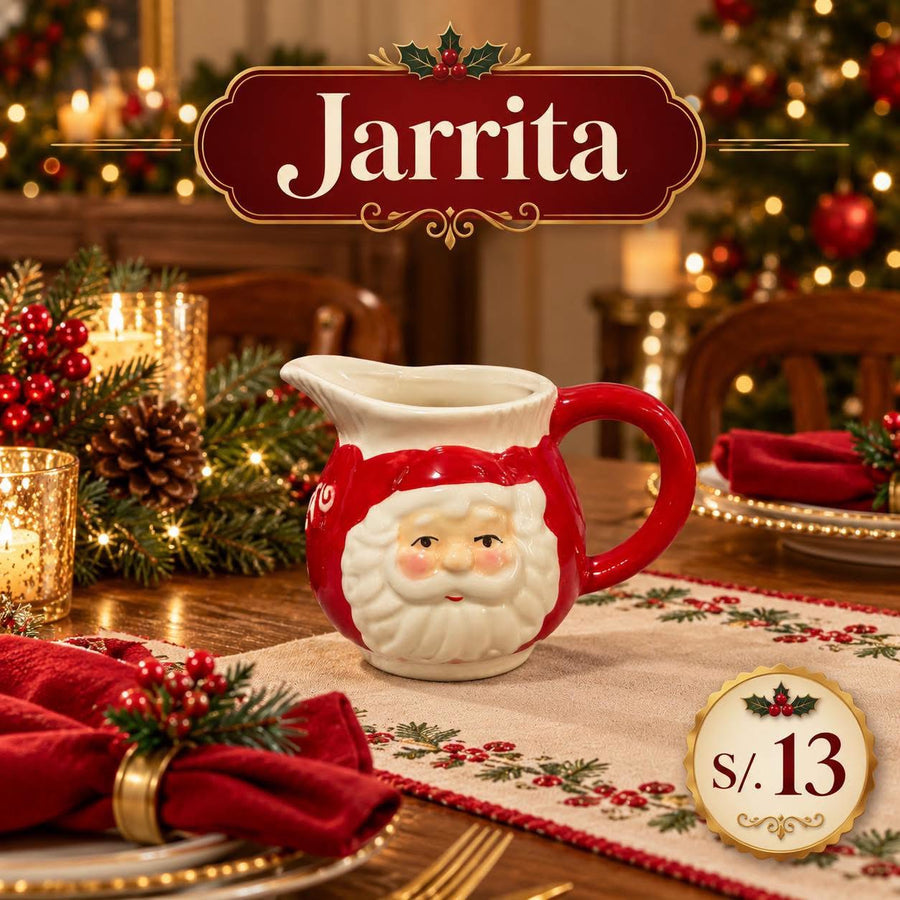 Jarrita navideña de Papá Noel