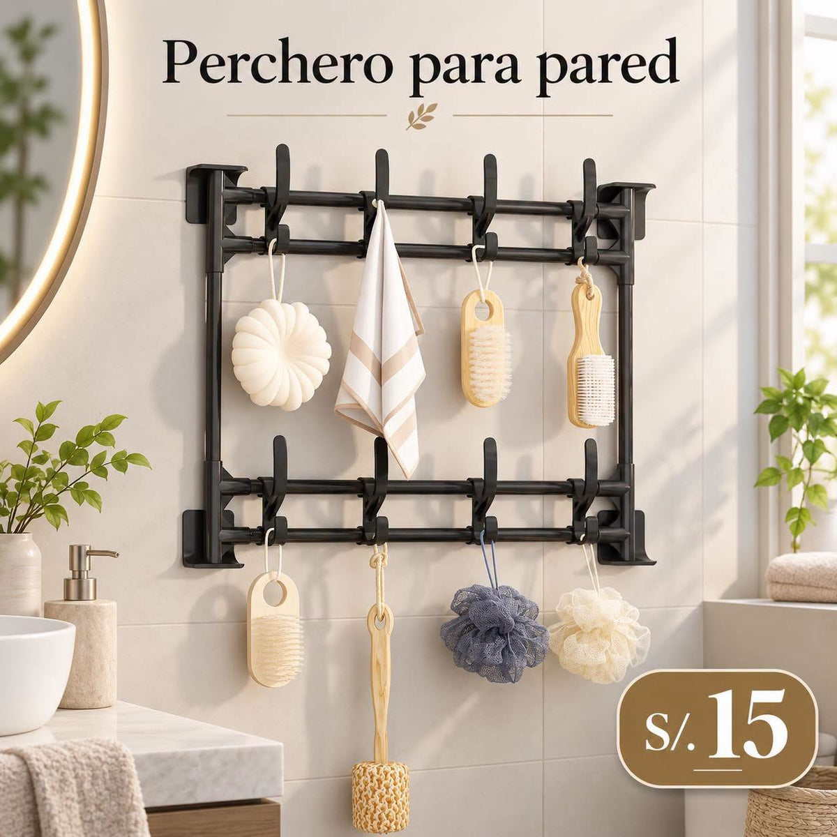 Perchero para pared