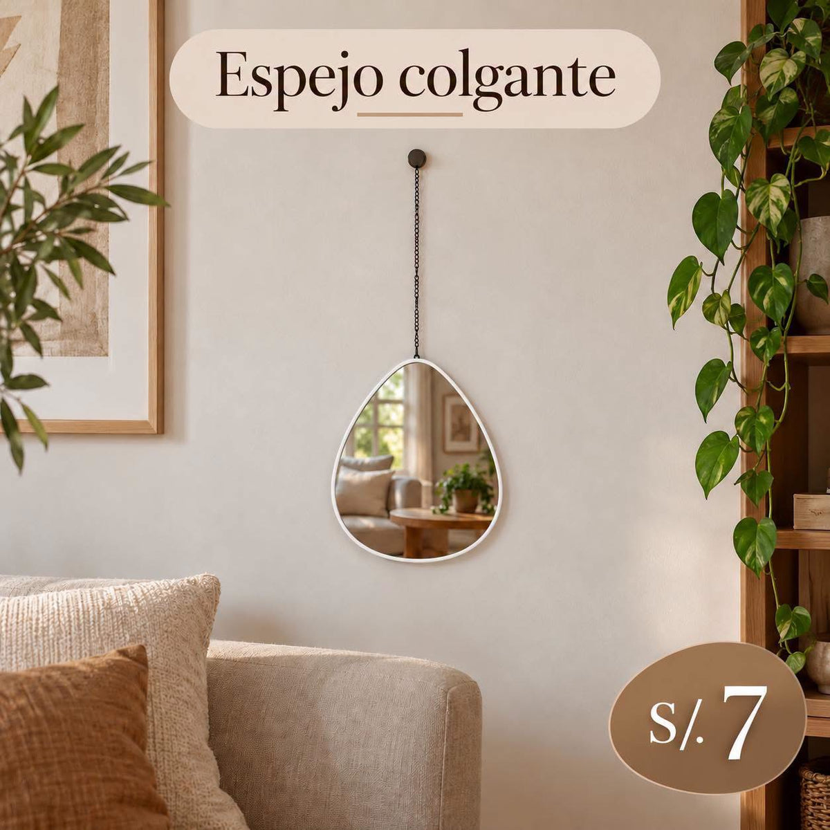 Espejo colgante