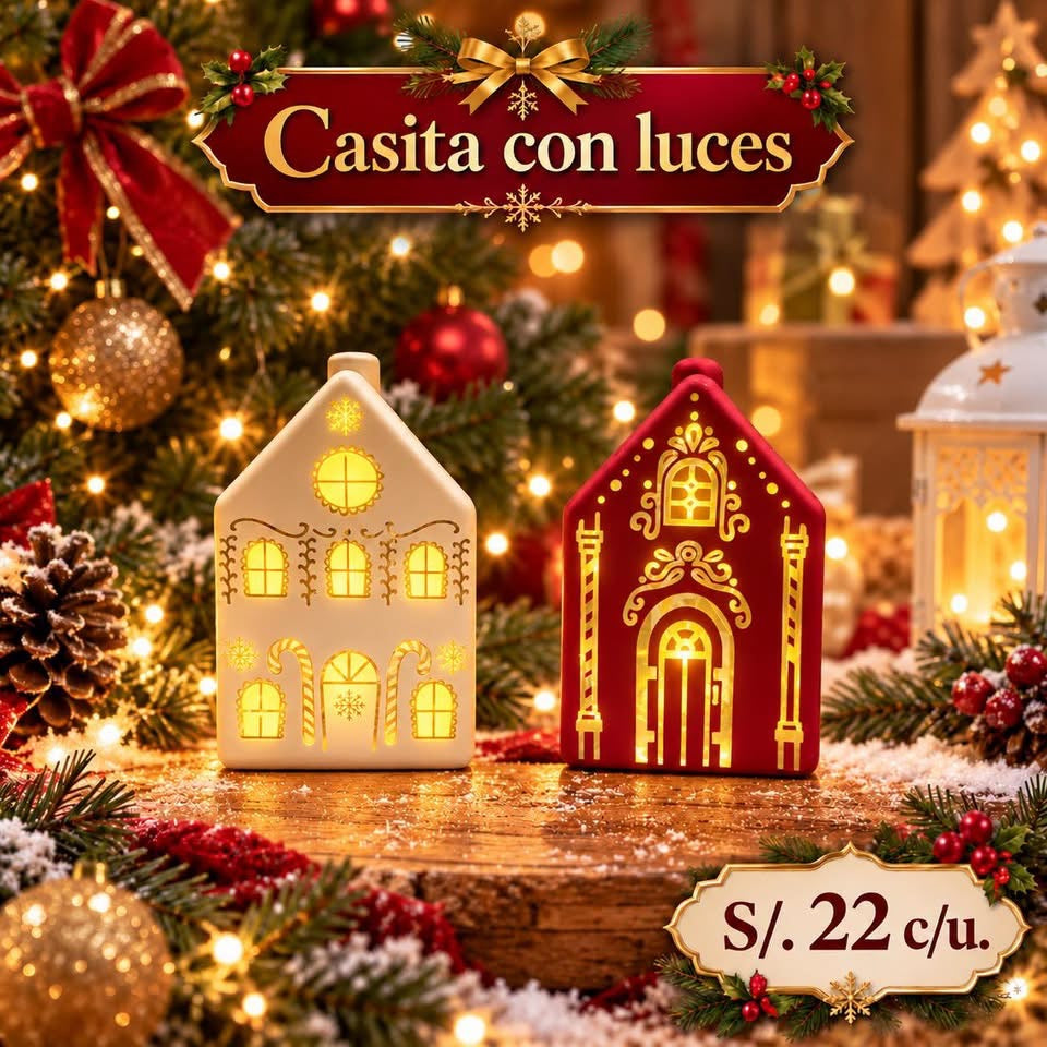 Casita con luces
