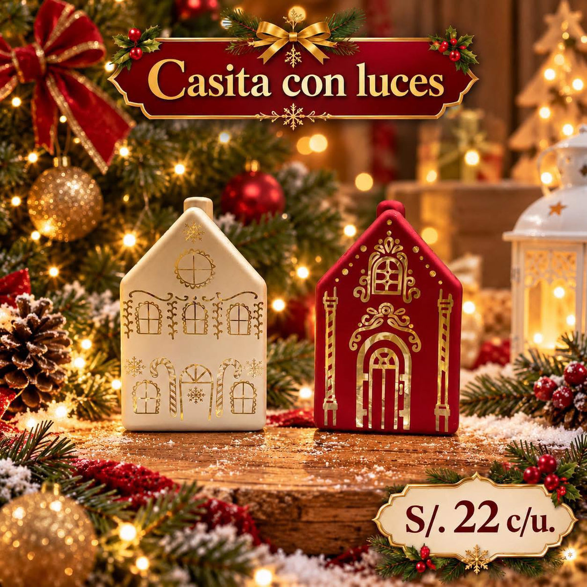 Casita con luces